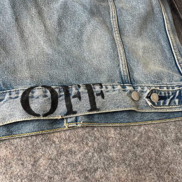 Levi's Men's Colorblock Denim Cotton Trucker Jacket "CERTIF!ED" Size Medium - Picture 6 of 8